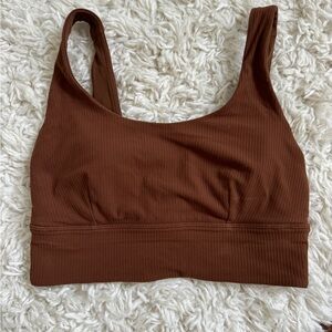 lululemon Size 6 Align Ribbed Bra light support C/D Roasted Brown